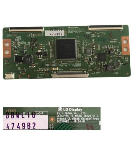 T-Con LG 6870C-0584B V16_43_49UHD_TM120 - Imagen 2