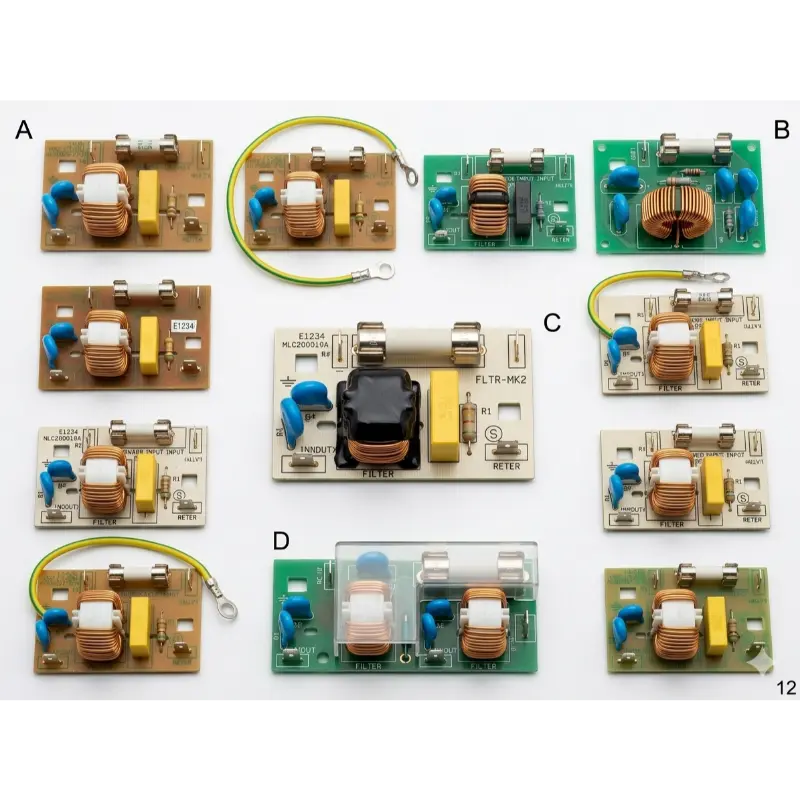 Placa de Filtro de Entrada y Antiparasitario de Microondas